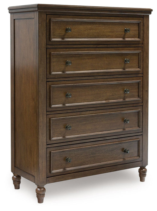 Sturlayne - Five Drawer Chest - Brown – Accent Chests by Benchcraft® at Furniture Wholesale Plus , Nashville furniture store