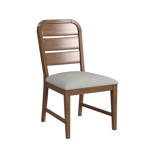 Glinda - Fabric Dining Side Chair (Set of 2) - Brown / Light Gray – Chair Sets by Elements International at Furniture Wholesale Plus , Nashville furniture store