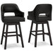 Tallenger - Upholstered Swivel Barstool (Set of 2) – Stool Sets by Signature Design by Ashley® at Furniture Wholesale Plus , Nashville furniture store