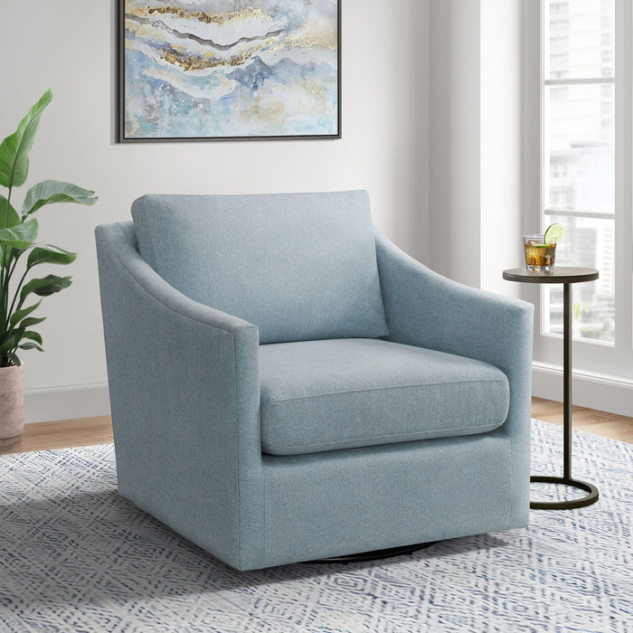 Acacia - Swivel Chair - Freya Light Blue – Swivel Chairs by Elements International at Furniture Wholesale Plus , Nashville furniture store