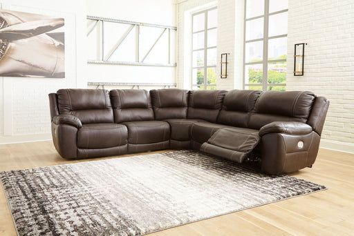 Dunleith - 5 Piece Power Reclining Sectional – Reclining Sectionals by Signature Design by Ashley® at Furniture Wholesale Plus , Nashville furniture store