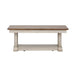 Farmhouse Reimagined - Rectangular Cocktail Table - Antique White / Chestnut Tops – Cocktail Tables by Liberty Furniture at Furniture Wholesale Plus , Nashville furniture store