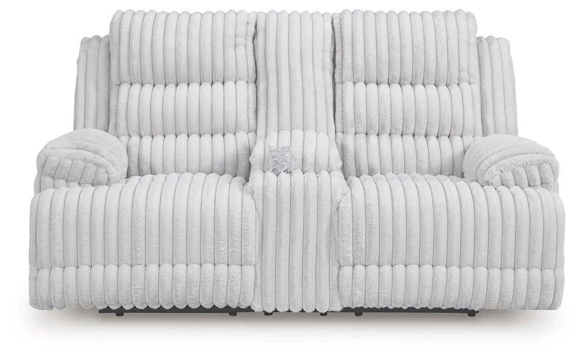 Rhines Falls - 2 Pc. - Power Reclining Sofa And Loveseat - Alloy – Reclining Sofas & Loveseats by Signature Design by Ashley® at Furniture Wholesale Plus , Nashville furniture store