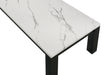 Ivy - 3 Piece Faux Marble White Cocktail Set - White / Black – Table Sets by Crown Mark at Furniture Wholesale Plus , Nashville furniture store