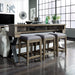 Sonoma Road - 4 Piece Dining Room Set - Weathered Beaten Bark – 4 Piece Dining Room Sets by Liberty Furniture at Furniture Wholesale Plus , Nashville furniture store