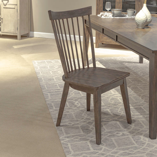 Midland Falls - Spindle Back Side Chair - Rustic Brown – Side Chairs by Liberty Furniture at Furniture Wholesale Plus , Nashville furniture store