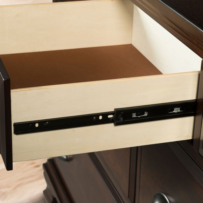 Canton - Nightstand - Cherry – Accent Nightstands by Elements International at Furniture Wholesale Plus , Nashville furniture store