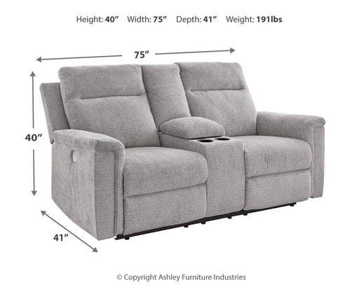 Barnsana - Dbl Power Reclining Loveseat With Console – Reclining Loveseats by Signature Design by Ashley® at Furniture Wholesale Plus , Nashville furniture store