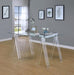 Amaturo - Glass Top Acrylic Writing Desk - Clear – Writing Desks by CoasterEssence at Furniture Wholesale Plus , Nashville furniture store