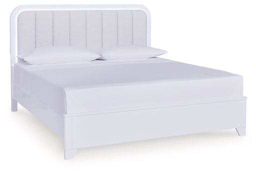 Jarlee - 4 Pc. - King Panel Bed, Dresser, Mirror And Nightstand - White – 4 Piece Bedroom Sets by Signature Design by Ashley® at Furniture Wholesale Plus , Nashville furniture store