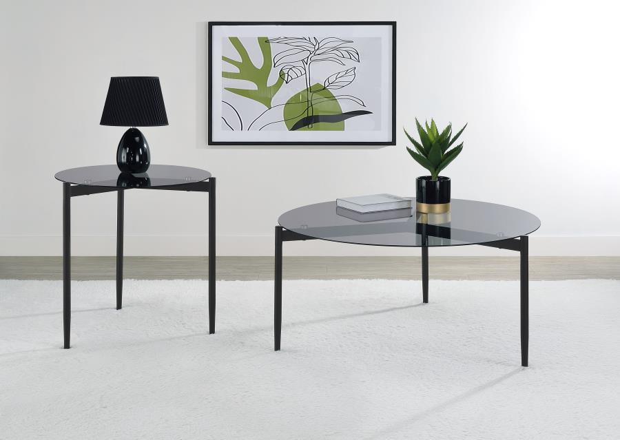 Rosalie - Round Coffee And End Table Set – Table Sets by Coaster Fine Furniture at Furniture Wholesale Plus , Nashville furniture store