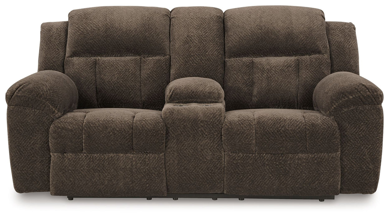 Frohn - Dbl Reclining Loveseat With Console – Reclining Loveseats by Signature Design by Ashley® at Furniture Wholesale Plus , Nashville furniture store