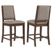 Patterson - Upholstered Counter Chair (Set of 2) - Mango Oak - Premium Stool Sets from CoasterEveryday - Just $279! Shop now at Furniture Wholesale Plus  We are the best furniture store in Nashville, Hendersonville, Goodlettsville, Madison, Antioch, Mount Juliet, Lebanon, Gallatin, Springfield, Murfreesboro, Franklin, Brentwood
