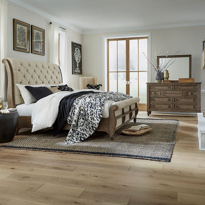Americana Farmhouse - Sleigh Bedroom Set – 3 Piece Bedroom Sets by Liberty Furniture at Furniture Wholesale Plus , Nashville furniture store