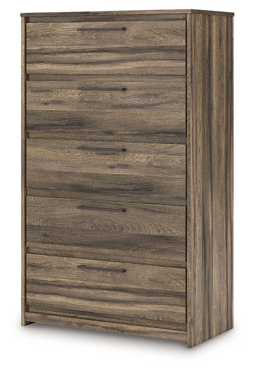 Elbrim - Five Drawer Chest - Brown – Accent Chests by Signature Design by Ashley® at Furniture Wholesale Plus , Nashville furniture store