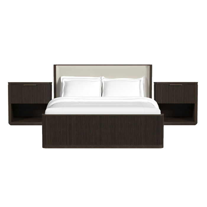 Sylvie - Bedroom Set With Upholstered Bed – 3 Piece Bedroom Sets by Elements International at Furniture Wholesale Plus , Nashville furniture store