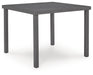 Rocky Creek - Square Dining Table With Umbrella Option - Gray – Dining Tables by Signature Design by Ashley® at Furniture Wholesale Plus , Nashville furniture store