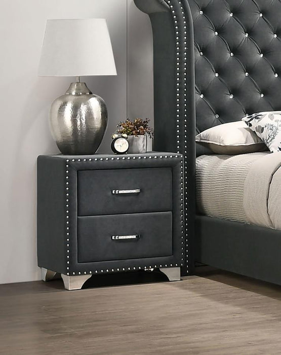 Melody - Upholstered 2-Drawer Nightstand – Accent Nightstands by CoasterEveryday at Furniture Wholesale Plus , Nashville furniture store