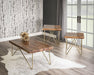 Walter - 3 Piece Table Set - Brown – Table Sets by Steve Silver Furniture at Furniture Wholesale Plus , Nashville furniture store