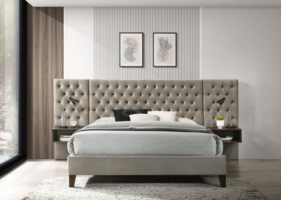 Marley - Upholstered Wall Panel Bed – Wall Panel Beds by Coaster Fine Furniture at Furniture Wholesale Plus , Nashville furniture store