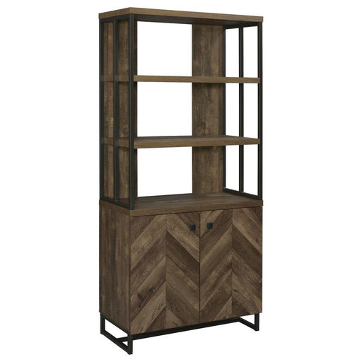 Millbrook - 2 Door Storage Bookshelf - Rustic Oak - Premium Standard Bookcases from CoasterEveryday - Just $369! Shop now at Furniture Wholesale Plus  We are the best furniture store in Nashville, Hendersonville, Goodlettsville, Madison, Antioch, Mount Juliet, Lebanon, Gallatin, Springfield, Murfreesboro, Franklin, Brentwood