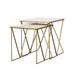 Bette - 2 Piece Marble Top Nesting Table Set - White And Gold – Nesting Tables by CoasterEssence at Furniture Wholesale Plus , Nashville furniture store