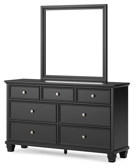 Lanolee - Black - Dresser And Mirror - Premium Dresser & Mirror from Signature Design by Ashley® - Just $798! Shop now at Furniture Wholesale Plus  We are the best furniture store in Nashville, Hendersonville, Goodlettsville, Madison, Antioch, Mount Juliet, Lebanon, Gallatin, Springfield, Murfreesboro, Franklin, Brentwood