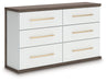 Kendanport - 3 Pc. - Dresser And 2 Nightstands - Brown / White – 3 Piece Bedroom Sets by Signature Design by Ashley® at Furniture Wholesale Plus , Nashville furniture store