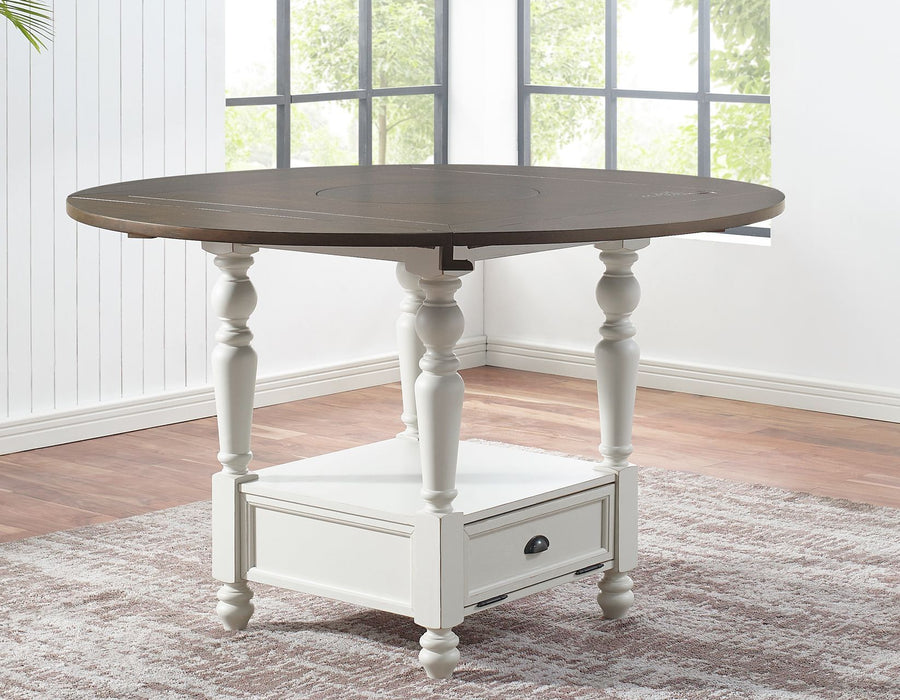 Joanna - Round Counter Height Table - Dark Brown – Counter Tables by Steve Silver Furniture at Furniture Wholesale Plus , Nashville furniture store