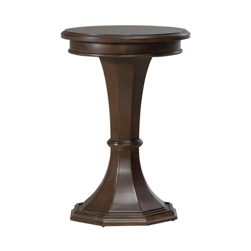 Arden Road - Round Chairside Table - Satin Cherry – Chair Side Tables by Liberty Furniture at Furniture Wholesale Plus , Nashville furniture store