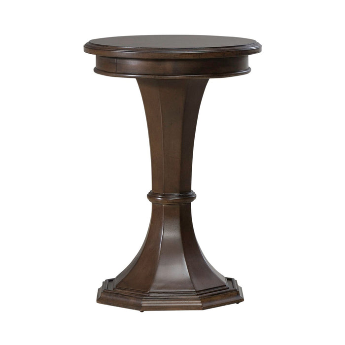 Arden Road - Round Chairside Table - Satin Cherry – Chair Side Tables by Liberty Furniture at Furniture Wholesale Plus , Nashville furniture store