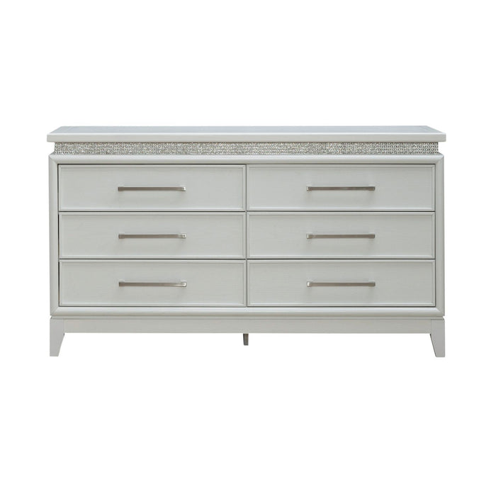 Reflections - 6 Drawer Dresser With Lights – Dresser & Mirror by Liberty Furniture at Furniture Wholesale Plus , Nashville furniture store