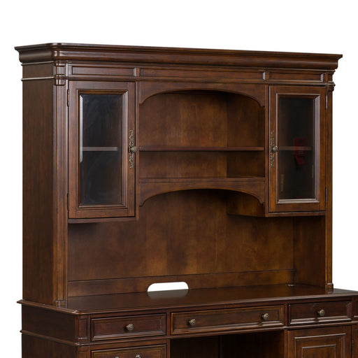 Brayton Manor - Jr Executive Credenza Hutch - Cognac – Hutches by Liberty Furniture at Furniture Wholesale Plus , Nashville furniture store