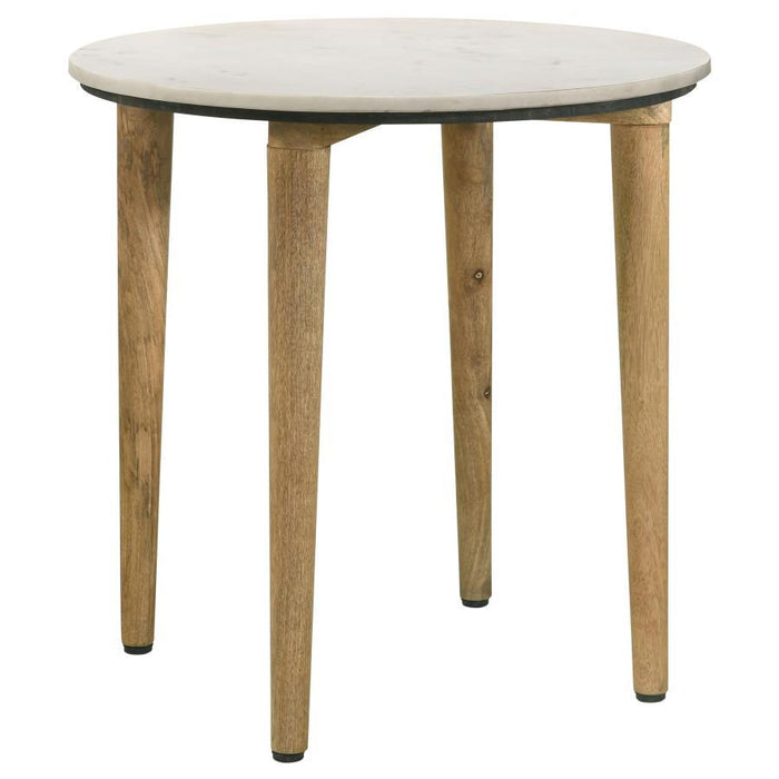 Aldis - Round Marble Top Table – End Tables by Coaster Fine Furniture at Furniture Wholesale Plus , Nashville furniture store