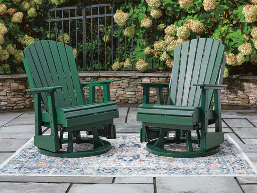 Shell Beach - Swivel Glider Chair - Green – Swivel Chairs by Signature Design by Ashley® at Furniture Wholesale Plus , Nashville furniture store