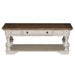 Morgan Creek - Cocktail Table - Antique White / Wirebrushed Tobacco Accents – Cocktail Tables by Liberty Furniture at Furniture Wholesale Plus , Nashville furniture store