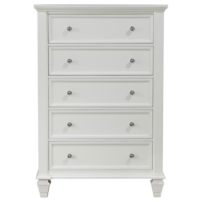 Sandy Beach - 5-drawer Chest – Accent Chests by CoasterEssence at Furniture Wholesale Plus , Nashville furniture store