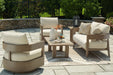 Serene Bay - Lounge Set - Premium 5 Piece Outdoor Sets from Signature Design by Ashley® - Just $4148! Shop now at Furniture Wholesale Plus  We are the best furniture store in Nashville, Hendersonville, Goodlettsville, Madison, Antioch, Mount Juliet, Lebanon, Gallatin, Springfield, Murfreesboro, Franklin, Brentwood