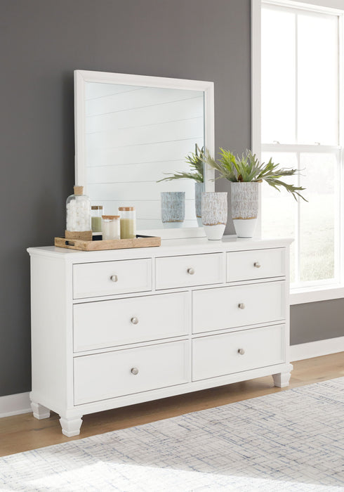 Fortman - Dresser And Mirror - White – Dresser & Mirror by Signature Design by Ashley® at Furniture Wholesale Plus , Nashville furniture store