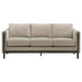 Islington - Fabric Upholstered Panel Arm Sofa - Taupe – Stationary Sofas by Coaster Fine Furniture at Furniture Wholesale Plus , Nashville furniture store