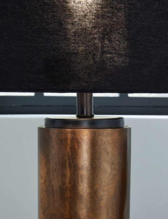 Hildry - Metal Table Lamp  - Antique Brass Finish – Table Lamps by Signature Design by Ashley® at Furniture Wholesale Plus , Nashville furniture store
