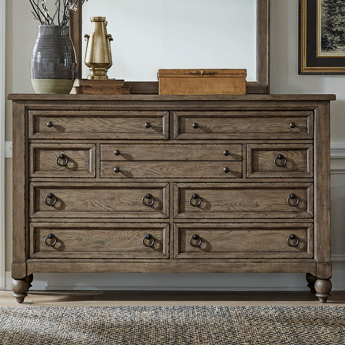 Americana Farmhouse - 9 Drawer Dresser – Dressers by Liberty Furniture at Furniture Wholesale Plus , Nashville furniture store