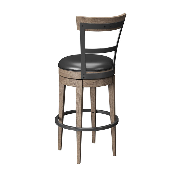 Benton - Swivel Bar Stool - Brown / Dark - Premium Bar Height (28"-30") from Emerald Home - Just $289! Shop now at Furniture Wholesale Plus  We are the best furniture store in Nashville, Hendersonville, Goodlettsville, Madison, Antioch, Mount Juliet, Lebanon, Gallatin, Springfield, Murfreesboro, Franklin, Brentwood