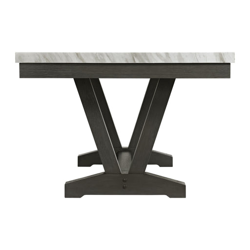Everdeen - Dining Table With White Faux Marble Top - Charcoal – Dining Tables by Elements International at Furniture Wholesale Plus , Nashville furniture store