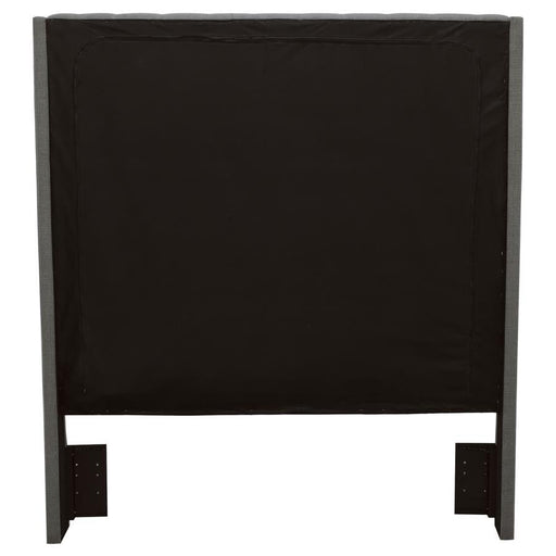 Camille - Upholstered Eastern King Panel Headboard - Gray - Premium Upholstered Headboards from CoasterEssence - Just $709! Shop now at Furniture Wholesale Plus  We are the best furniture store in Nashville, Hendersonville, Goodlettsville, Madison, Antioch, Mount Juliet, Lebanon, Gallatin, Springfield, Murfreesboro, Franklin, Brentwood