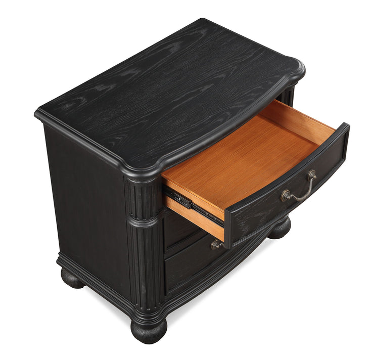 Kingsbury - Nightstand - Black – Accent Nightstands by Crown Mark at Furniture Wholesale Plus , Nashville furniture store
