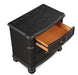 Kingsbury - Nightstand - Black – Accent Nightstands by Crown Mark at Furniture Wholesale Plus , Nashville furniture store