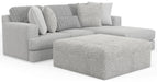 Logan - Upholstered Sectional With Comfort Coil Seating - 46" Cocktail Ottoman And Accent Pillows Included – 2 Piece Living Room Sets by Jackson at Furniture Wholesale Plus , Nashville furniture store