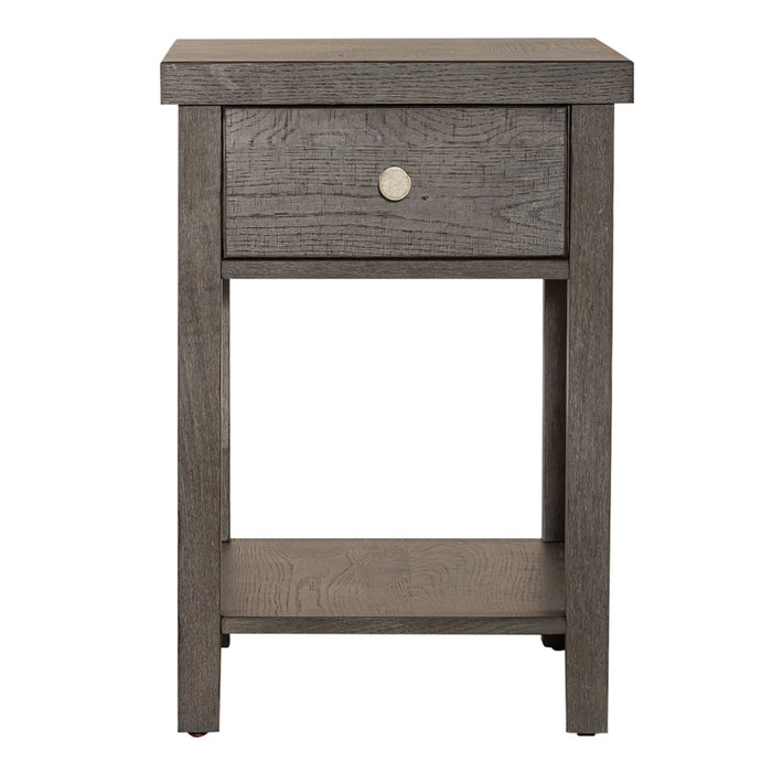 Modern Farmhouse - Drawer Chair Side Table – Chair Side Tables by Liberty Furniture at Furniture Wholesale Plus , Nashville furniture store