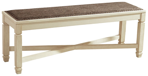 Bolanburg - Large UPH Dining Room Bench - Beige – Upholstered Benches by Signature Design by Ashley® at Furniture Wholesale Plus , Nashville furniture store